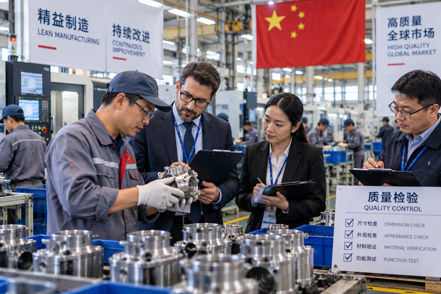 Quality inspector conducting a factory audit in China